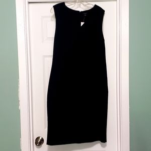 NWT Ann Taylor Black Sleeveless Sheath Dress